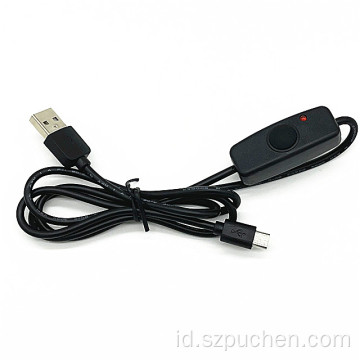 Kabel daya sakelar USB untuk lampu meja LED